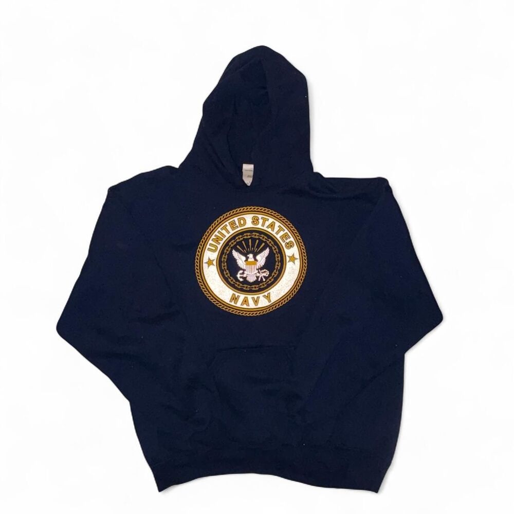 Vintage 90s M.J. Soffe US Navy Pullover Hoodie Mens XL Americana